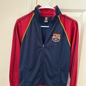 Kids FC Barcelona Red and Blue Jacket